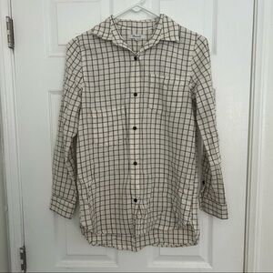 madewell stripped button down shirt